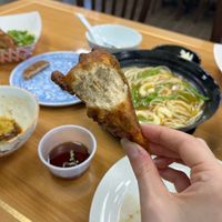 Japanese "drumsticks" (I asked 3 times to confirm: YES—they are 100% vegan) at Veggie Heaven in Somerset