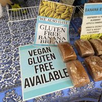 Vegan banana bread   at Bluto's Banana Bread in Mossman