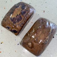 Raspberry and Walnut banana breads   at Bluto's Banana Bread in Mossman