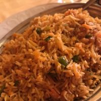 Basmati and veggies at Gandhi in Padua