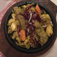 Veg kebab from vegan menu at Gandhi in Padua