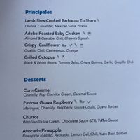 Clearly identifiable vegan options   at Alma Mexican - Emirates Palace in Abu Dhabi