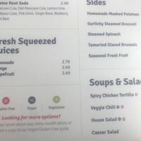 Vegan options clearly marked at Kerbey Lane Cafe - Central in Austin