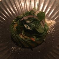 Vegan salad at Aarde in Madrid