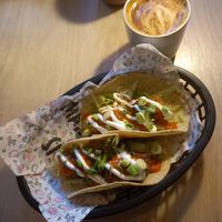 Tofu tacos and oat flat white at The Maker in Dundee
