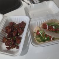 Bbq cauliflower bites and tofu tacos at The Maker in Dundee