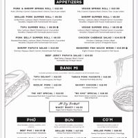 Menu   at Two Sisters in Ventnor City