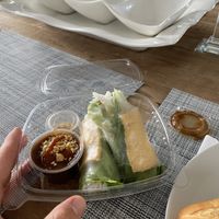 Tofu summer rolls YUM!!  at Two Sisters in Ventnor City