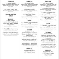 Whole Foods Plant Based Menu at Herb in Chicago