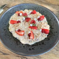 Orange infused Bircher museli  at The Espressonist in Docklands