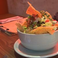 Nachos with vegan Chicharrón   at Segundo Piso in Bogota