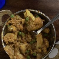 aloo ghobi (potato, cauli) at Clay Pit in Austin