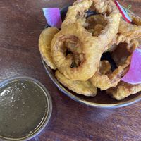 Vegetable pakora  at Clay Pit in Austin