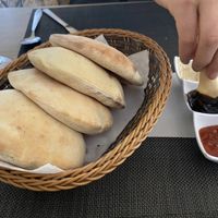 Starter bread and hummus   at Oriento in Monastir
