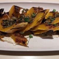 Kushiyaki Grilled Delicata Squash at Departure Restaurant and Lounge in Portland