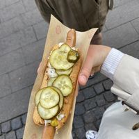 vegan Hot Dog  at Den Okologiske Polsemand - Food Stall in Copenhagen