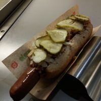 Vegan hot dog at Den Okologiske Polsemand - Food Stall in Copenhagen