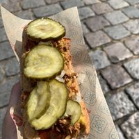 Vegan Hot Dog   at Den Okologiske Polsemand - Food Stall in Copenhagen