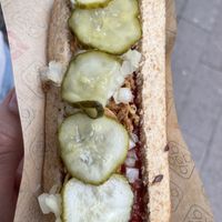 Vegan Hot Dog   at Den Okologiske Polsemand - Food Stall in Copenhagen