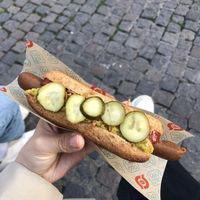 Vegan Hot Dog   at Den Okologiske Polsemand - Food Stall in Copenhagen