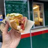 Vegan Hotdog at Den Okologiske Polsemand - Food Stall in Copenhagen
