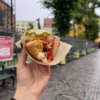 Vegan Hotdog at Den Okologiske Polsemand - Food Stall in Copenhagen