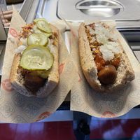 Hot dogs  at Den Okologiske Polsemand - Food Stall in Copenhagen