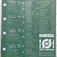 Menu  at Den Okologiske Polsemand - Food Stall in Copenhagen