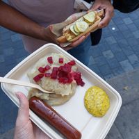 48 DKK at Den Okologiske Polsemand - Food Stall in Copenhagen