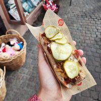 Vegan hotdog at Den Okologiske Polsemand - Food Stall in Copenhagen