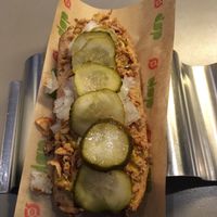 Vegan hot dog! at Den Okologiske Polsemand - Food Stall in Copenhagen