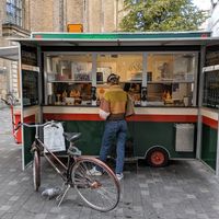 the food stall at Den Okologiske Polsemand - Food Stall in Copenhagen