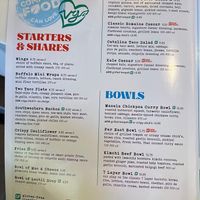 menu   at Veggie Grill by Next Level in La Jolla