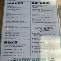 Menu  at Cotton Tree Beach Bar in Maroochydore