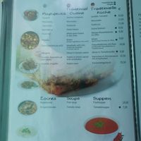 The most interesting Pages of the Menu for vegans. 2/2 at Kostas Taverna in Crete