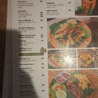 Menu 1/2 (sadly didnt make a Photo of the second one) at Healthy Warung Campuhan Restaurant in Ubud