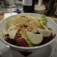 Pear and nut saladd  at Tenuta Santo Pietro in Pienza