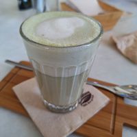 Matcha Latte at La Favorita in Almeria