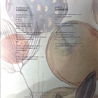 Menu back  at Ristorante De Len in Cortina D Ampezzo