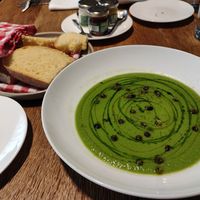 Peas cream at Ristorante De Len in Cortina D Ampezzo
