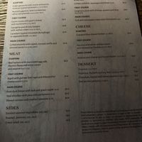 Menu (taken July 2025)  at Ristorante De Len in Cortina D Ampezzo