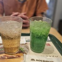 Sodas at Mos Burger in Sendai