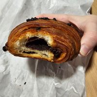 Chocolate croissant with lots of chocolate at William Thomas Artisan Bakery - Josefská in Brno
