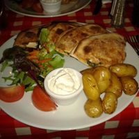 Vegan quesadillas at Freddy's in Galway