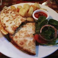Vegan quesadillas at Freddy's in Galway