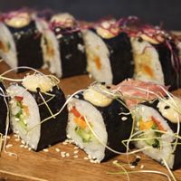 Sushi with what they had left in kitchen 🤷‍♀️ at deToss in Vir