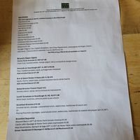 Menu for today at Home Farm Café in Bovey Tracey