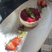 Vegan cheese cake  at Mouna Cocina Artesana in Mallorca