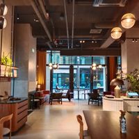 Cool, comfy space at Fotografiska Cafe + Bar in Berlin