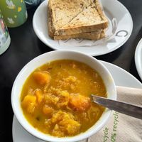 soup and cheese toastie at Grounds Café Hicks Lodge in Swadlincote